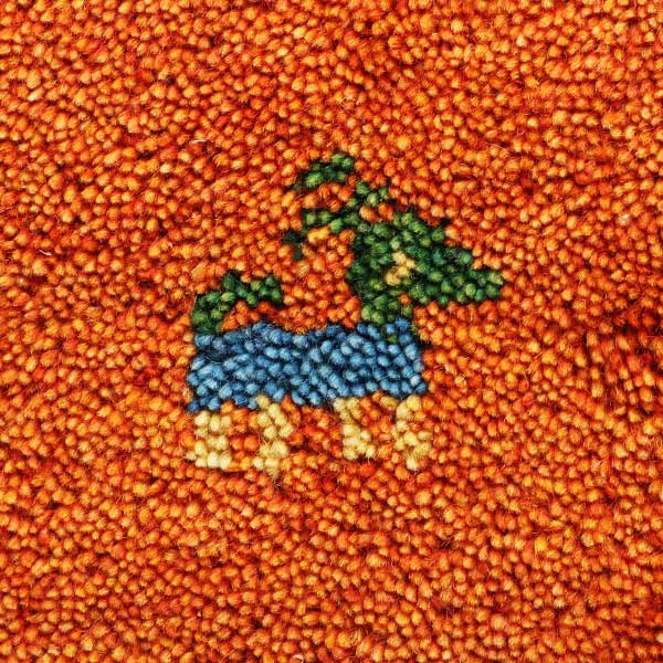 ラグ ラグマット 80×140cm 手織り マット ギャッベ D16 ( インテリアマット ギャベ じゅうたん ウール 厚手 絨毯 保温効果 防音対策 快適 リビング 長方形 床暖房 四角 室内 GABBEH 80 140 )