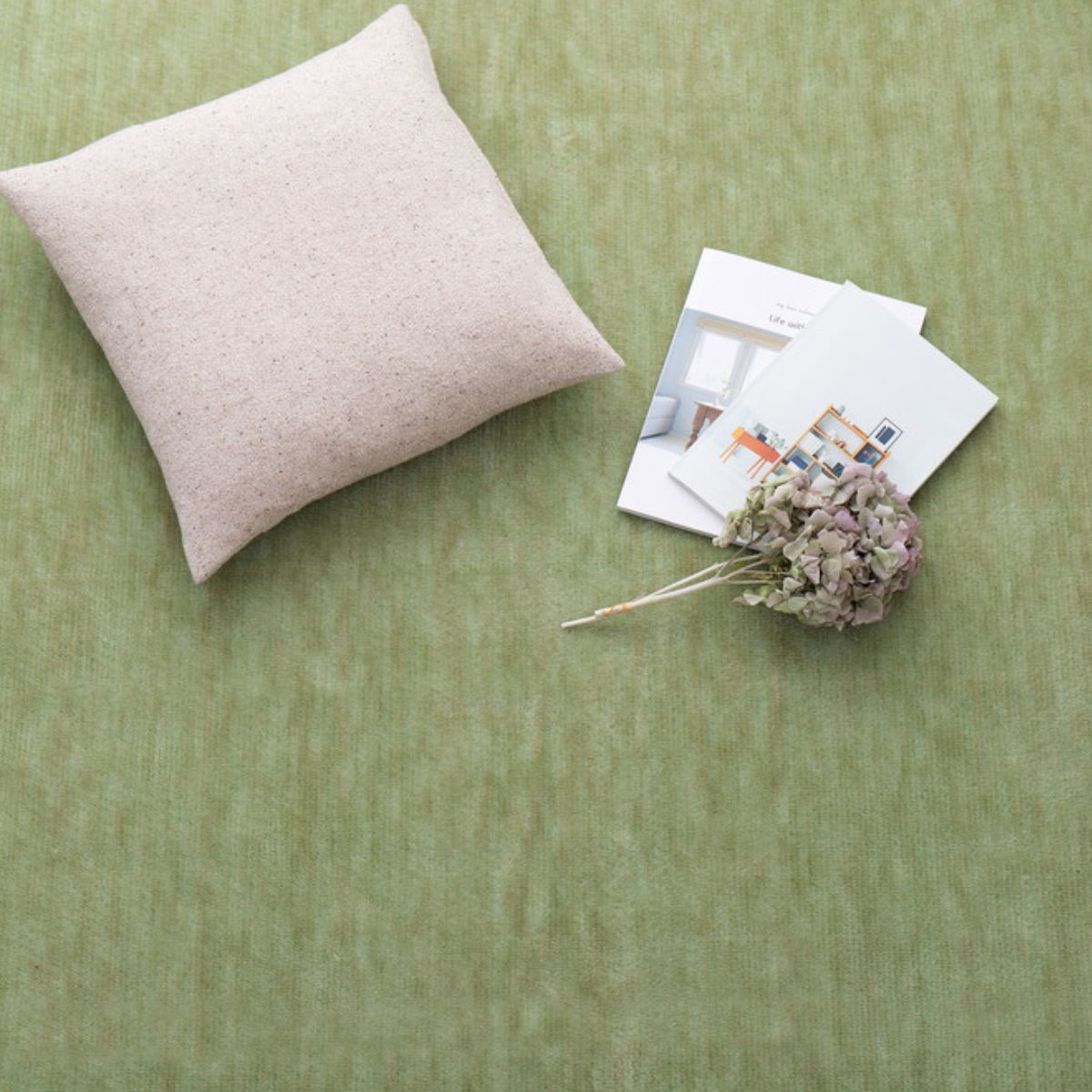 カーペット ラグ 江戸間8畳 平織カーペット ラウム カット可 ( 352×352cm ラグマット 江戸間 8帖 日本製 マット カットできる 敷き詰め タフトカーペット 平織り 床暖対応 ペットにやさしい カットパイル ) 【ブラック】 ブラック