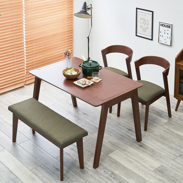 ダイニングテーブル 幅120cm 天然木 木製 テーブル 机 つくえ 4人掛け 四人掛け 北欧風 ( ダイニング 食卓 ダイニング家具 家具 リビングテーブル 木製テーブル 食卓机 ウッドテーブル 長方形 四角 北欧 ) 【ナチュラル】 ナチュラル