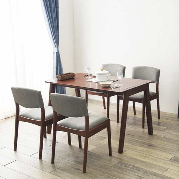 ダイニングテーブル 幅120cm 天然木 木製 テーブル 机 つくえ 4人掛け 四人掛け 北欧風 ( ダイニング 食卓 ダイニング家具 家具 リビングテーブル 木製テーブル 食卓机 ウッドテーブル 長方形 四角 北欧 ) 【ナチュラル】 ナチュラル