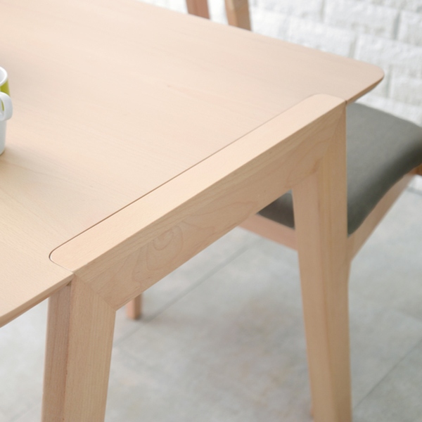 ダイニングテーブル 幅120cm 天然木 木製 テーブル 机 つくえ 4人掛け 四人掛け 北欧風 ( ダイニング 食卓 ダイニング家具 家具 リビングテーブル 木製テーブル 食卓机 ウッドテーブル 長方形 四角 北欧 ) 【ナチュラル】 ナチュラル