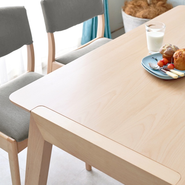 ダイニングテーブル 幅120cm 天然木 木製 テーブル 机 つくえ 4人掛け 四人掛け 北欧風 ( ダイニング 食卓 ダイニング家具 家具 リビングテーブル 木製テーブル 食卓机 ウッドテーブル 長方形 四角 北欧 ) 【ナチュラル】 ナチュラル