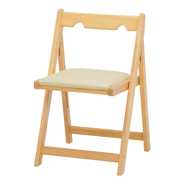 パーソナルチェア チェア 椅子 木製 天然木 PVC 完成品 折り畳みチェアー
