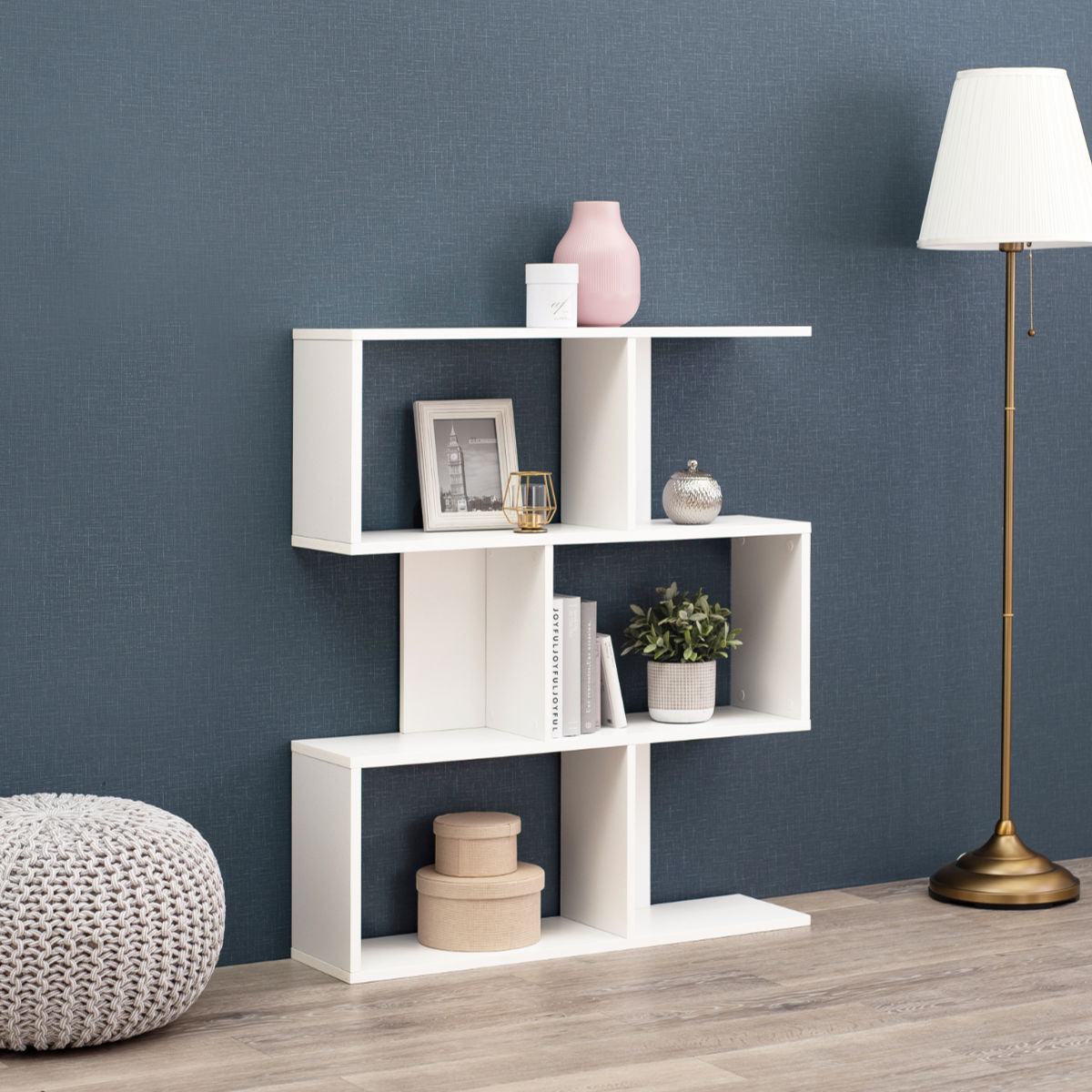 オープンラック 幅90cm 3段 A4対応 魅せる収納 ( ラック 棚 本棚 A4サイズ シェルフ 飾り棚 縦置き 横置き ディスプレイ 収納 間仕切り 背面化粧 三段 ブラウン ナチュラル ホワイト ) 【ナチュラル】 ナチュラル