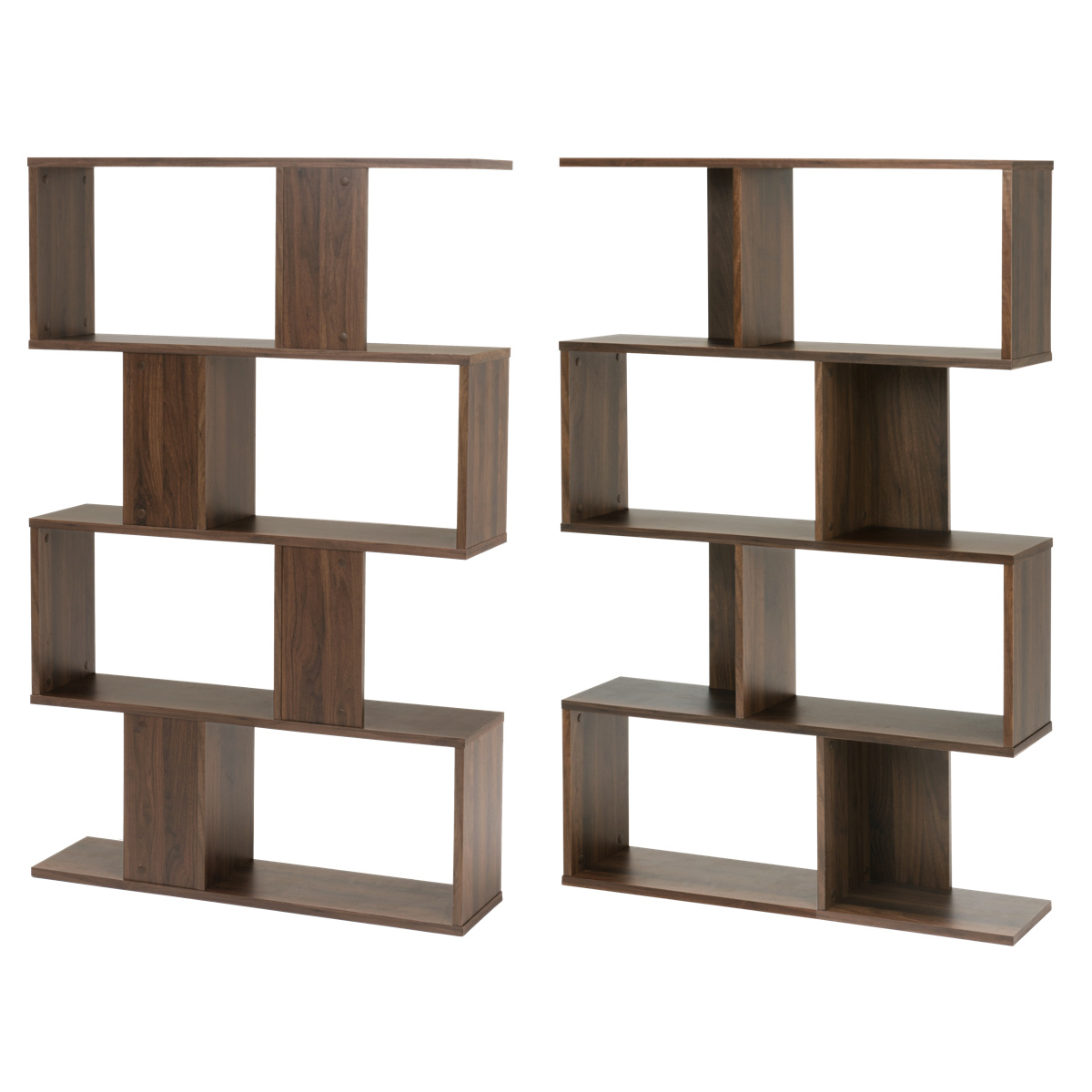 オープンラック 幅90cm 4段 A4対応 魅せる収納 ( ラック 棚 本棚 A4サイズ シェルフ 飾り棚 縦置き 横置き ディスプレイ 収納 間仕切り 背面化粧 四段 ブラウン ナチュラル ホワイト ) 【ブラウン】 ブラウン