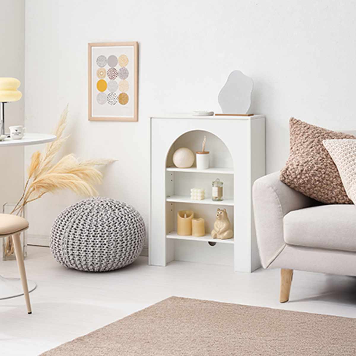 マントルピース 幅60cm 完成品 可動棚 （ オープンラック 棚 ラック