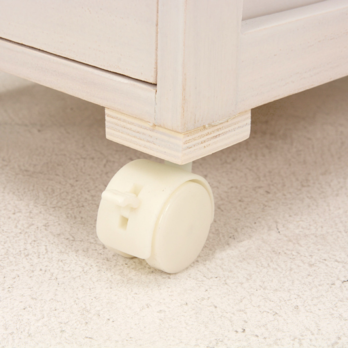 キッチンストッカー 幅30cm 5段 スリムタイプ タイルトップ 桐製 キャスター付 ( ストッカー キッチンワゴン 収納 ラック ワゴン スリム 完成品 引き出し 隙間収納 5杯 棚 タイル天板 桐 木製 多目的ラック タイル カウンター ) 【ナチュラル】 ナチュラル