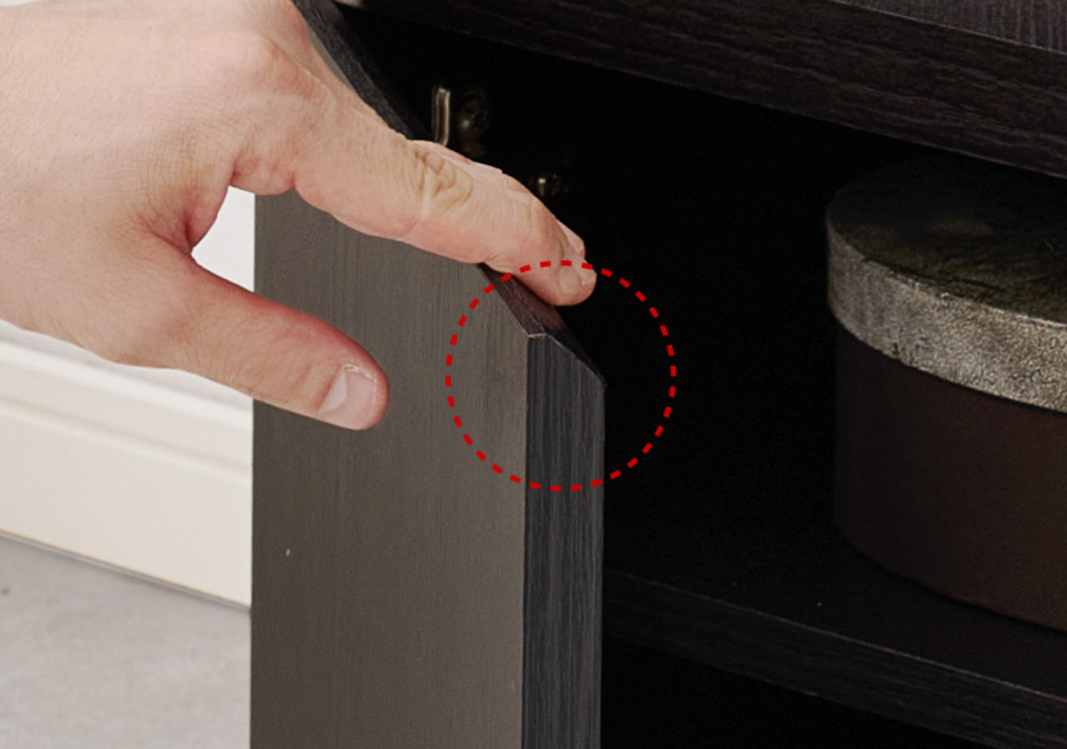 キャビネット 幅79cm 扉付 背面化粧 可動棚 ( チェスト リビングボード 収納 引出し 棚 家具 間仕切り 収納棚 ラック ダークブラウン ナチュラル ホワイト シンプル ) 【ホワイト】 ホワイト