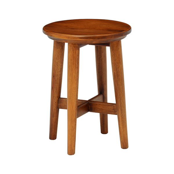 スツール 丸椅子 天然木 CALMA 高さ40cm （ 椅子 イス いす チェア