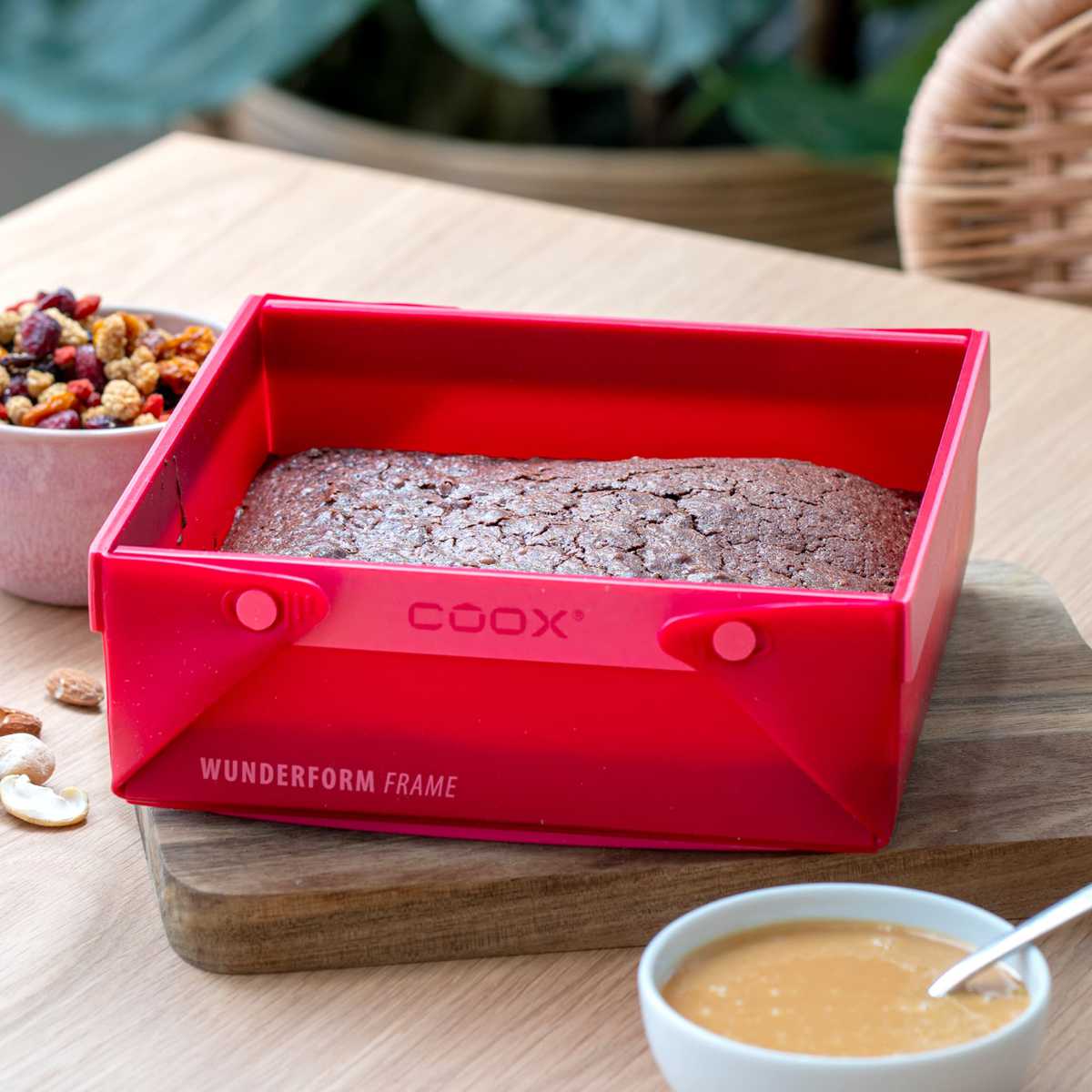 ケーキ型 coox 洗いやすい たためる焼き型 SQ ( シリコーン オーブン対応 食洗機対応 焼き型 シリコンケーキ型 四角 スクエア おしゃれ かわいい コンパクト たためる お菓子づくり 料理 手作り 型 ケーキ ゼリー テリーヌ ) 【ブルー】 ブルー