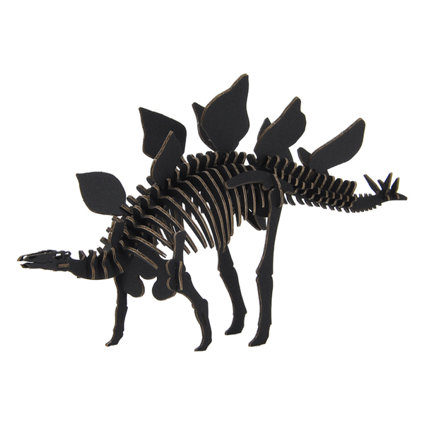 ステゴサウルス パズル 恐竜 紙製 Dinosaurシリーズ 立体パズル 組立 （ 工作キット ペパークラフト ペーパーアート キット 段ボール 組