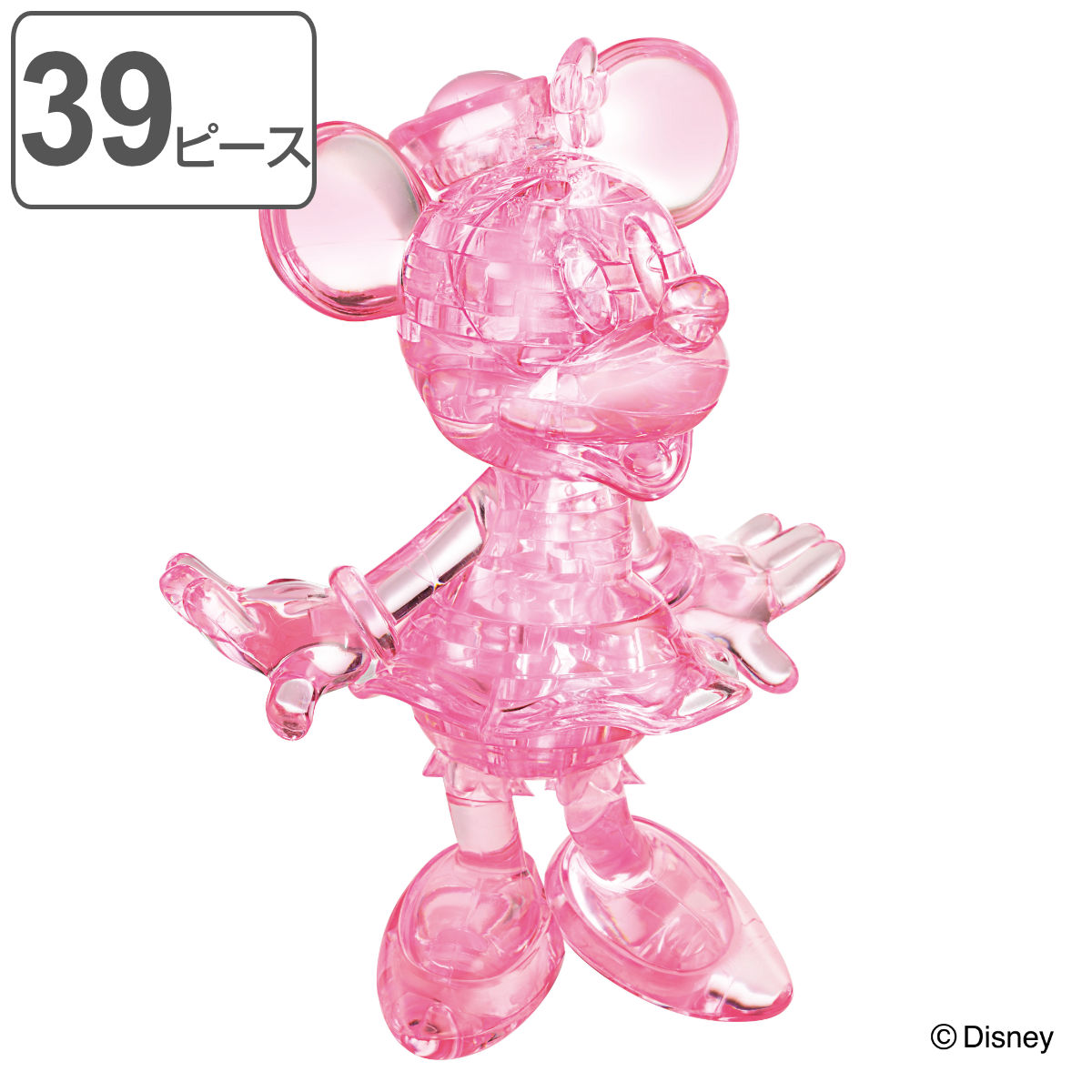 パズル 39ピース ディズニー クリスタルギャラリー ミニーマウス （ クリスタルパズル ミニー 立体パズル 雑貨 インテリア プレゼント か