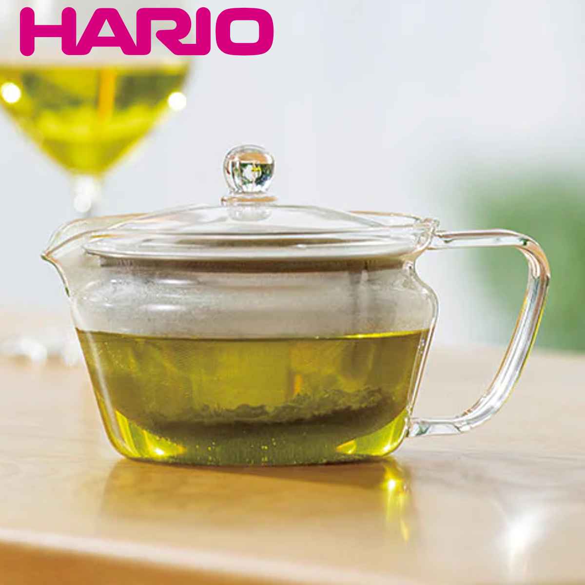 ハリオ 茶茶急須 禅 300ml 耐熱ガラス CHZ-30T （ HARIO 電子レンジ対応 きゅうす ティーポット 茶器 ポット ガラス 茶こし付き 茶漉し