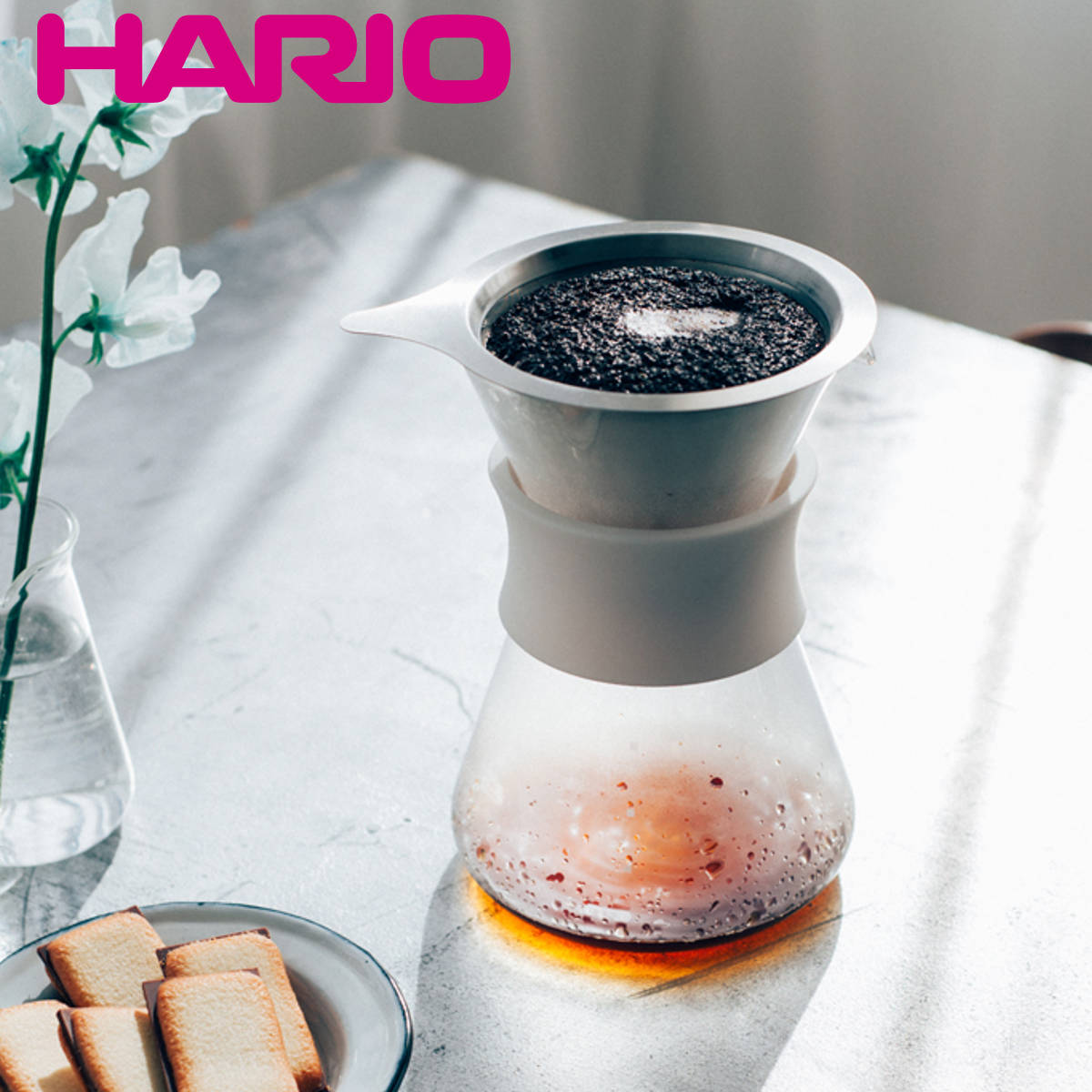 ハリオ コーヒーメーカー 400ml Glass Coffee Maker 耐熱ガラス （ HARIO 食洗機対応 ドリッパー コーヒーサーバー コーヒージャグ ブリ