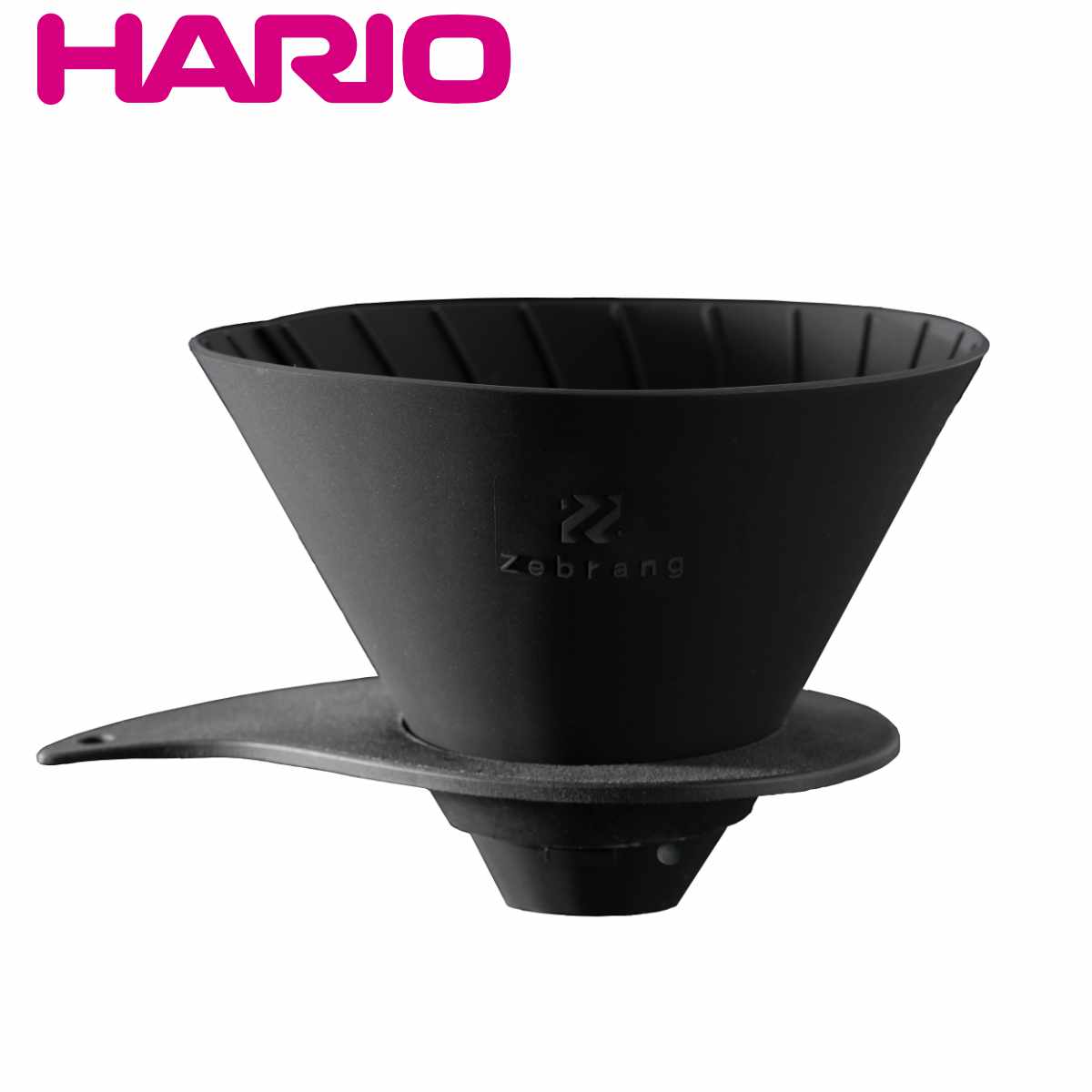 ドリッパー ハリオ V60フラットドリッパー02 1〜4杯用 Zebrang （ HARIO 折り畳み 持ち運び コーヒー コーヒードリッパー 日本製 折りた
