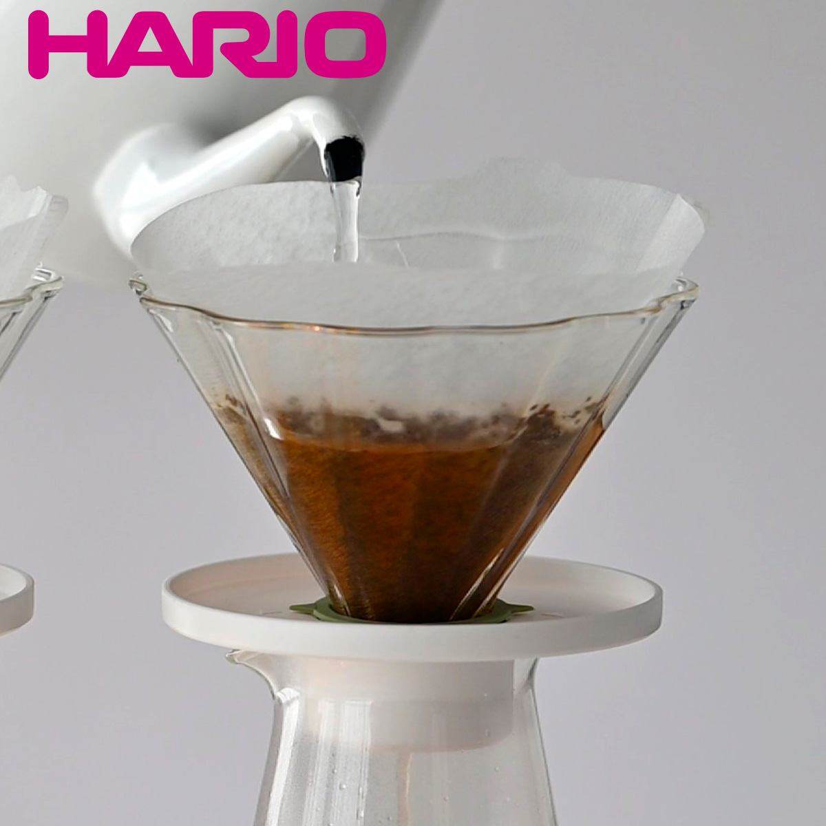 ハリオ ドリッパー 1〜4杯用 茶茶ドリッパー ブーケ 耐熱ガラス （ HARIO 食洗機対応 ティー ティーグッズ ティー用品 紅茶 ハーブティー