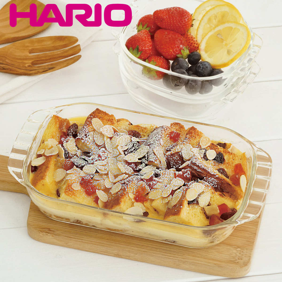 ハリオ トースター皿 25cm 耐熱ガラス （ HARIO 食洗機対応 電子レンジ対応 オーブン対応 ガラス食器 耐熱食器 オーブンウェア グラタン
