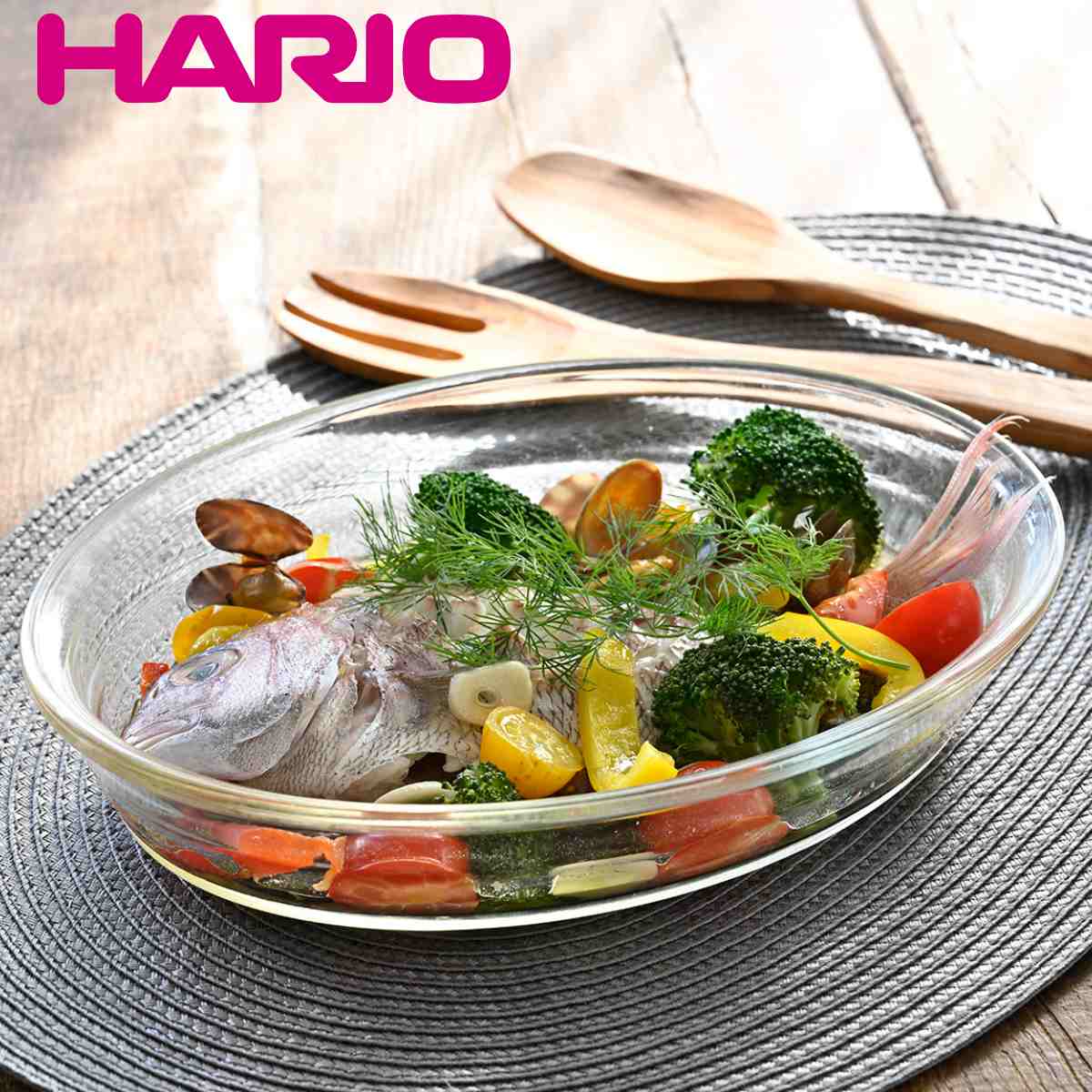 ハリオ グラタン皿 25cm オーバル 耐熱ガラス （ HARIO 食洗機対応 電子レンジ対応 オーブン対応 ガラス 耐熱皿 耐熱容器 日本製 耐熱 く