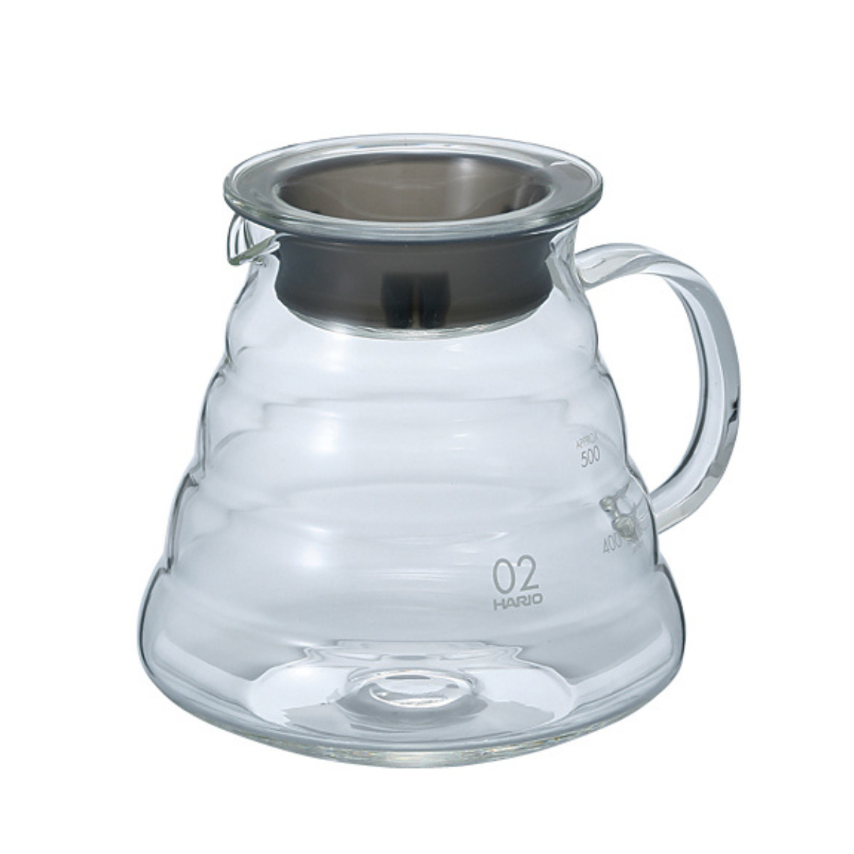 HARIO ハリオ V60 グラスサーバー 600 クリア ( ガラス 耐熱ガラス 日本製 電子レンジ対応 食洗機対応 2〜5杯用 700ml コーヒー サーバー おしゃれ シンプル )