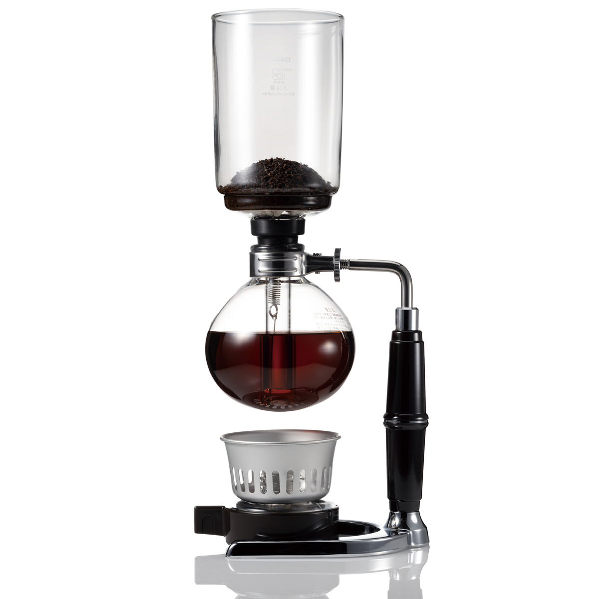 HARIO テクニカ ( ハリオ コーヒーサイフォン 3杯用 コーヒーメーカー サイフォン コーヒー 耐熱ガラス ガスバーナー アルコールランプ 計量スプーン付き レトロ おしゃれ )