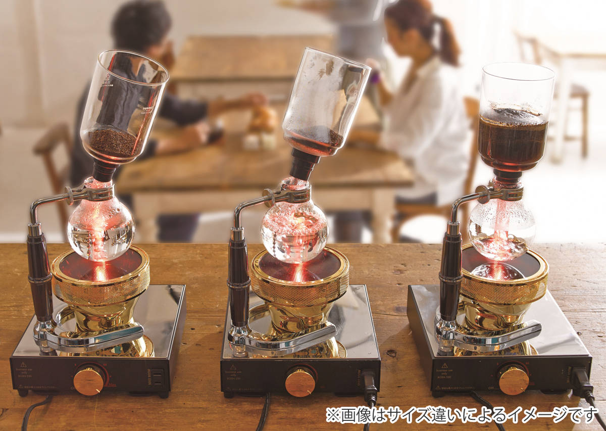 HARIO テクニカ ( ハリオ コーヒーサイフォン 3杯用 コーヒーメーカー サイフォン コーヒー 耐熱ガラス ガスバーナー アルコールランプ 計量スプーン付き レトロ おしゃれ )