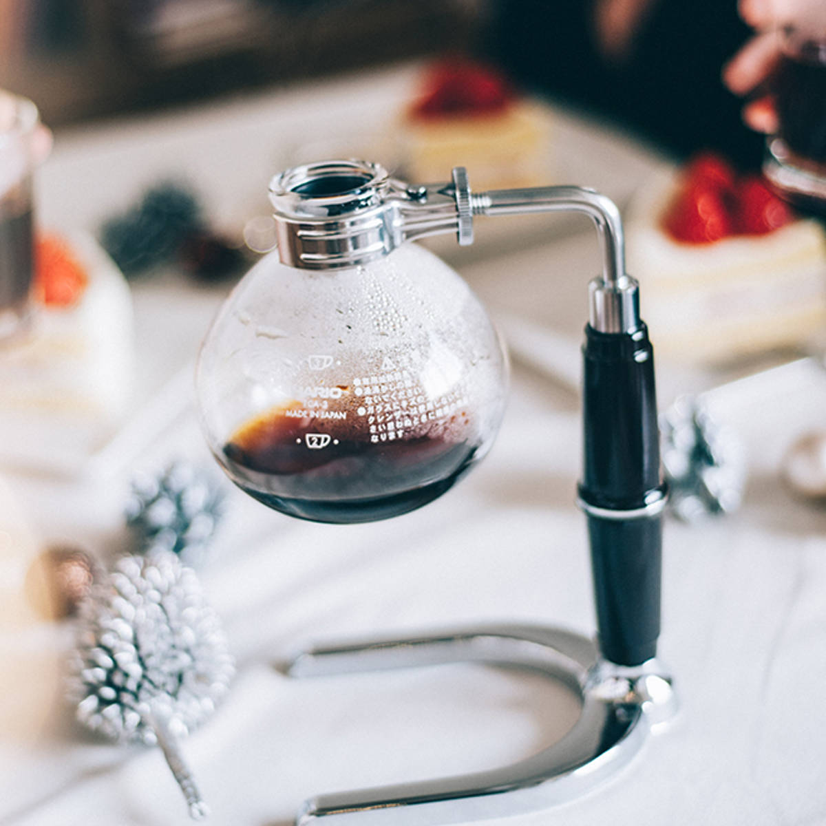 HARIO テクニカ ( ハリオ コーヒーサイフォン 3杯用 コーヒーメーカー サイフォン コーヒー 耐熱ガラス ガスバーナー アルコールランプ 計量スプーン付き レトロ おしゃれ )