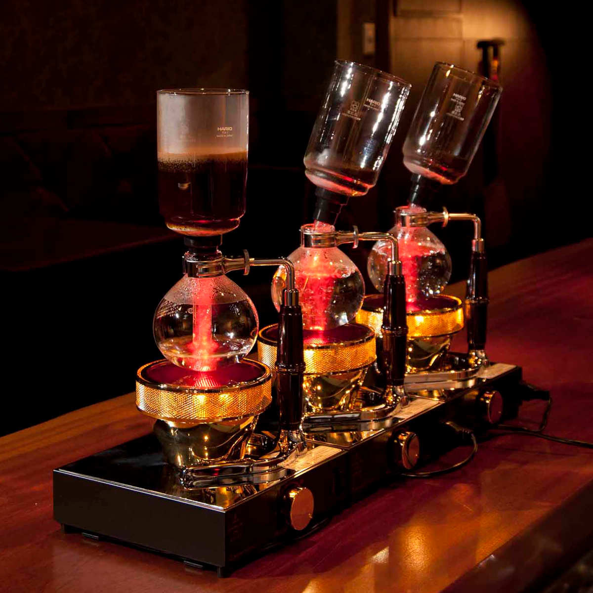 HARIO テクニカ ( ハリオ コーヒーサイフォン 3杯用 コーヒーメーカー サイフォン コーヒー 耐熱ガラス ガスバーナー アルコールランプ 計量スプーン付き レトロ おしゃれ )