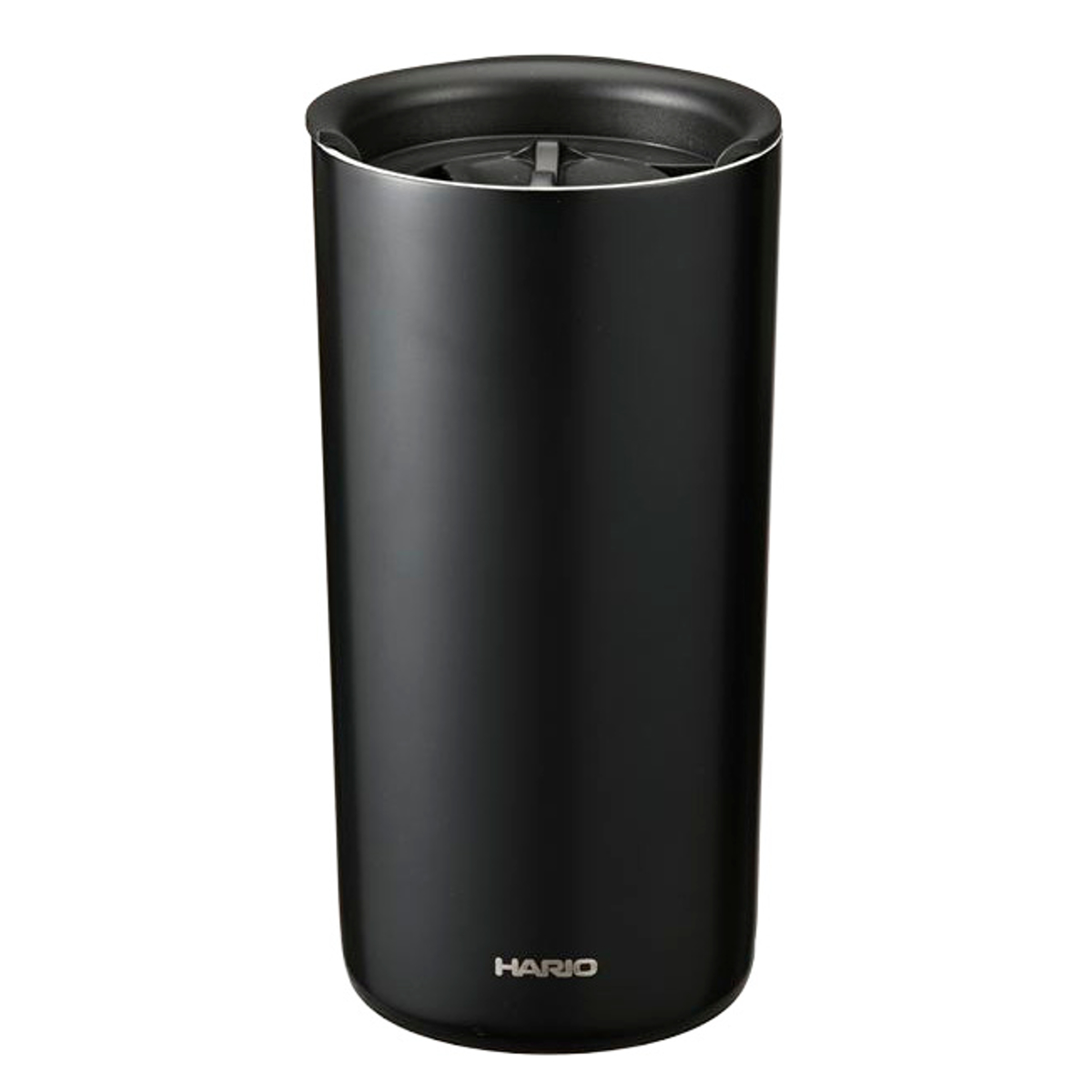 HARIO ハリオ タンブラー セラミックコーティング 真空二重保温タンブラー ( 350ml 保冷 保温 セラミック メモリ付き ふた 蓋付き コップ 食器 シンプル おしゃれ モダン 無地 ) 【ブラック】 ブラック