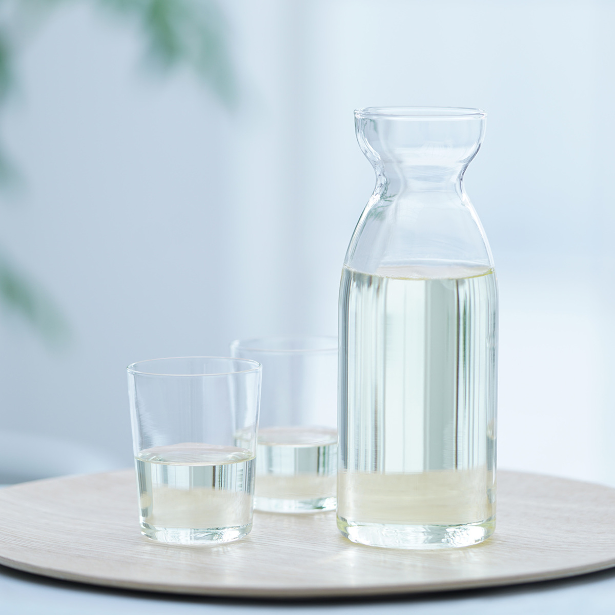 HARIO ハリオ 耐熱ガラス 徳利 スリム 2合 ( 360ml 食洗機対応 電子レンジ対応 耐熱 ガラス 日本製 銚子 酒器 お酒 酒 クリア おしゃれ シンプル モダン 和 和モダン )