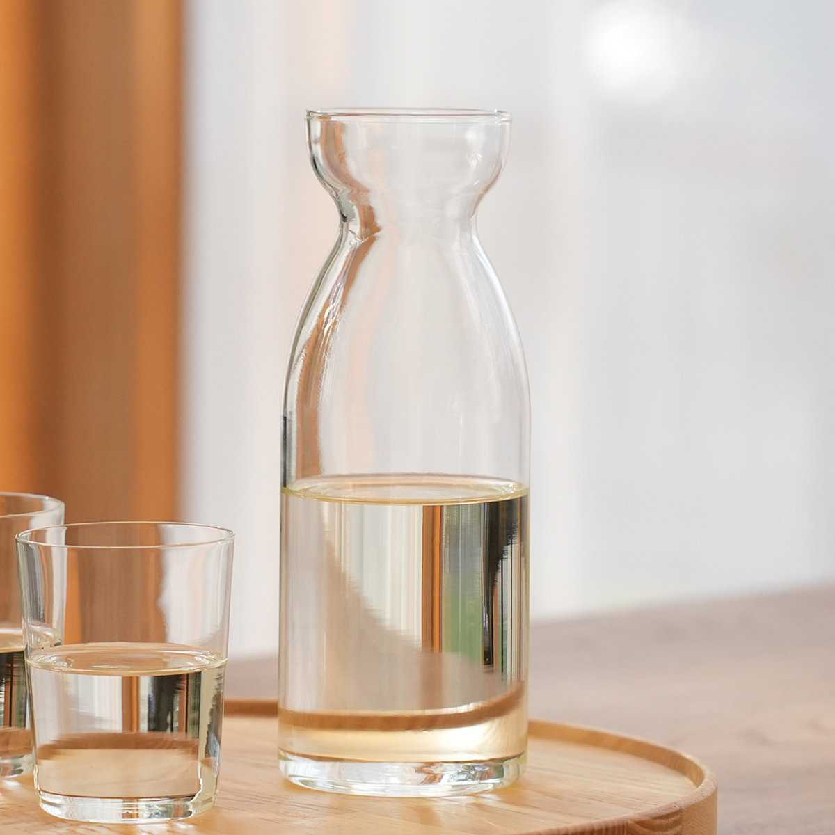 HARIO ハリオ 耐熱ガラス 徳利 スリム 2合 ( 360ml 食洗機対応 電子レンジ対応 耐熱 ガラス 日本製 銚子 酒器 お酒 酒 クリア おしゃれ シンプル モダン 和 和モダン )