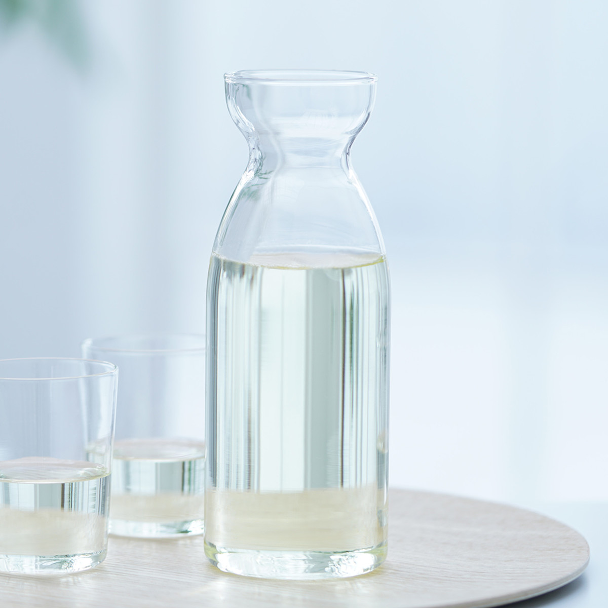 HARIO ハリオ 耐熱ガラス 徳利 スリム 2合 ( 360ml 食洗機対応 電子レンジ対応 耐熱 ガラス 日本製 銚子 酒器 お酒 酒 クリア おしゃれ シンプル モダン 和 和モダン )