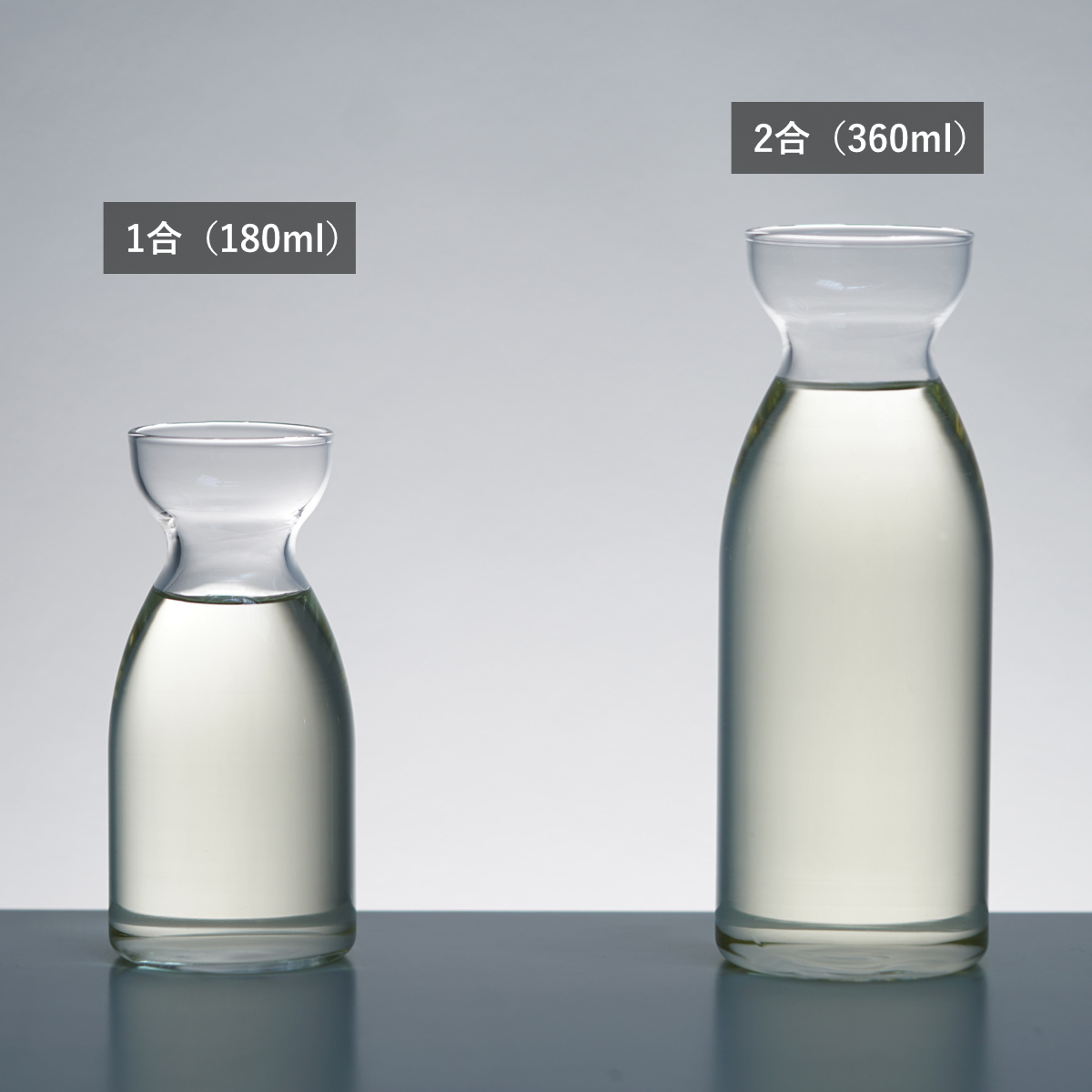 HARIO ハリオ 耐熱ガラス 徳利 スリム 2合 ( 360ml 食洗機対応 電子レンジ対応 耐熱 ガラス 日本製 銚子 酒器 お酒 酒 クリア おしゃれ シンプル モダン 和 和モダン )