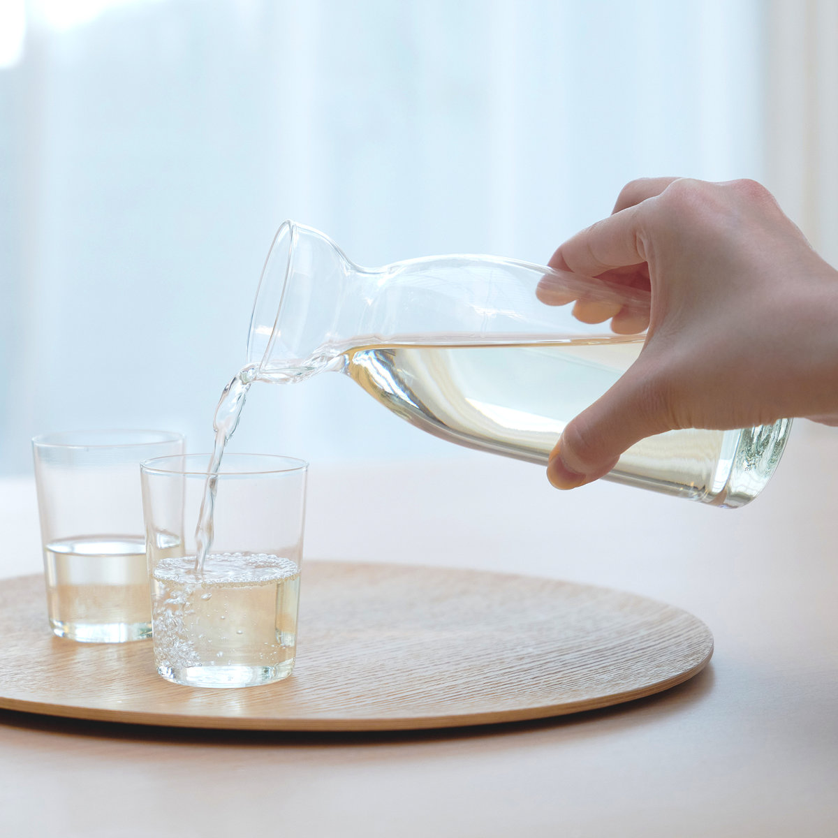 HARIO ハリオ 耐熱ガラス 徳利 スリム 2合 ( 360ml 食洗機対応 電子レンジ対応 耐熱 ガラス 日本製 銚子 酒器 お酒 酒 クリア おしゃれ シンプル モダン 和 和モダン )