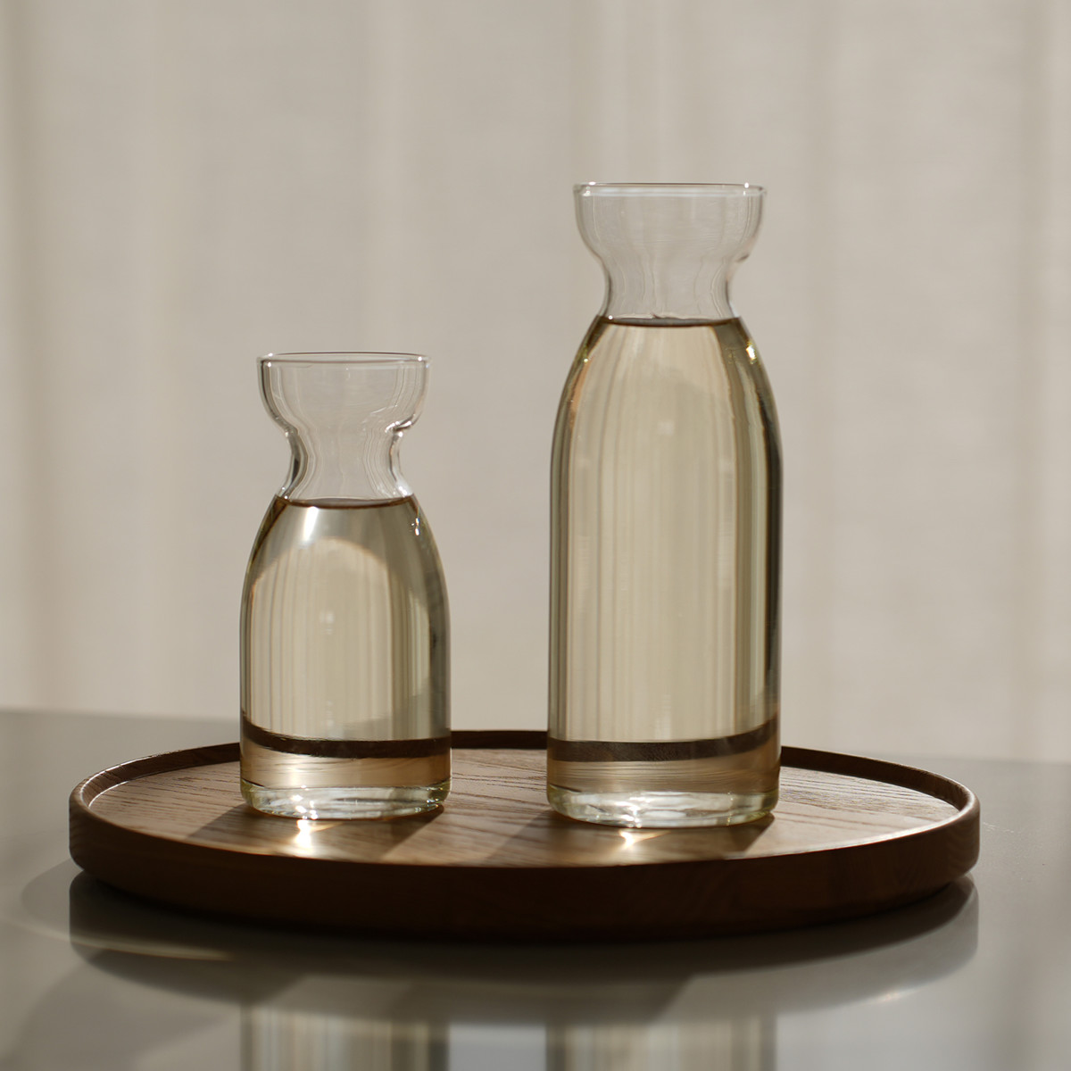 HARIO ハリオ 耐熱ガラス 徳利 スリム 2合 ( 360ml 食洗機対応 電子レンジ対応 耐熱 ガラス 日本製 銚子 酒器 お酒 酒 クリア おしゃれ シンプル モダン 和 和モダン )