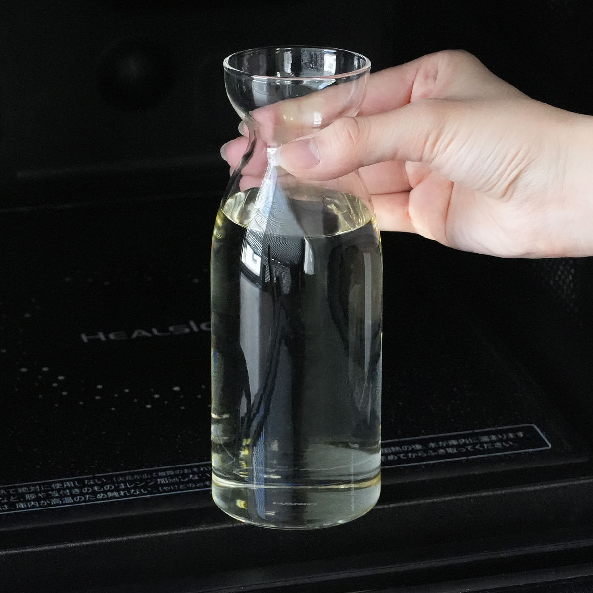 HARIO ハリオ 耐熱ガラス 徳利 スリム 2合 ( 360ml 食洗機対応 電子レンジ対応 耐熱 ガラス 日本製 銚子 酒器 お酒 酒 クリア おしゃれ シンプル モダン 和 和モダン )