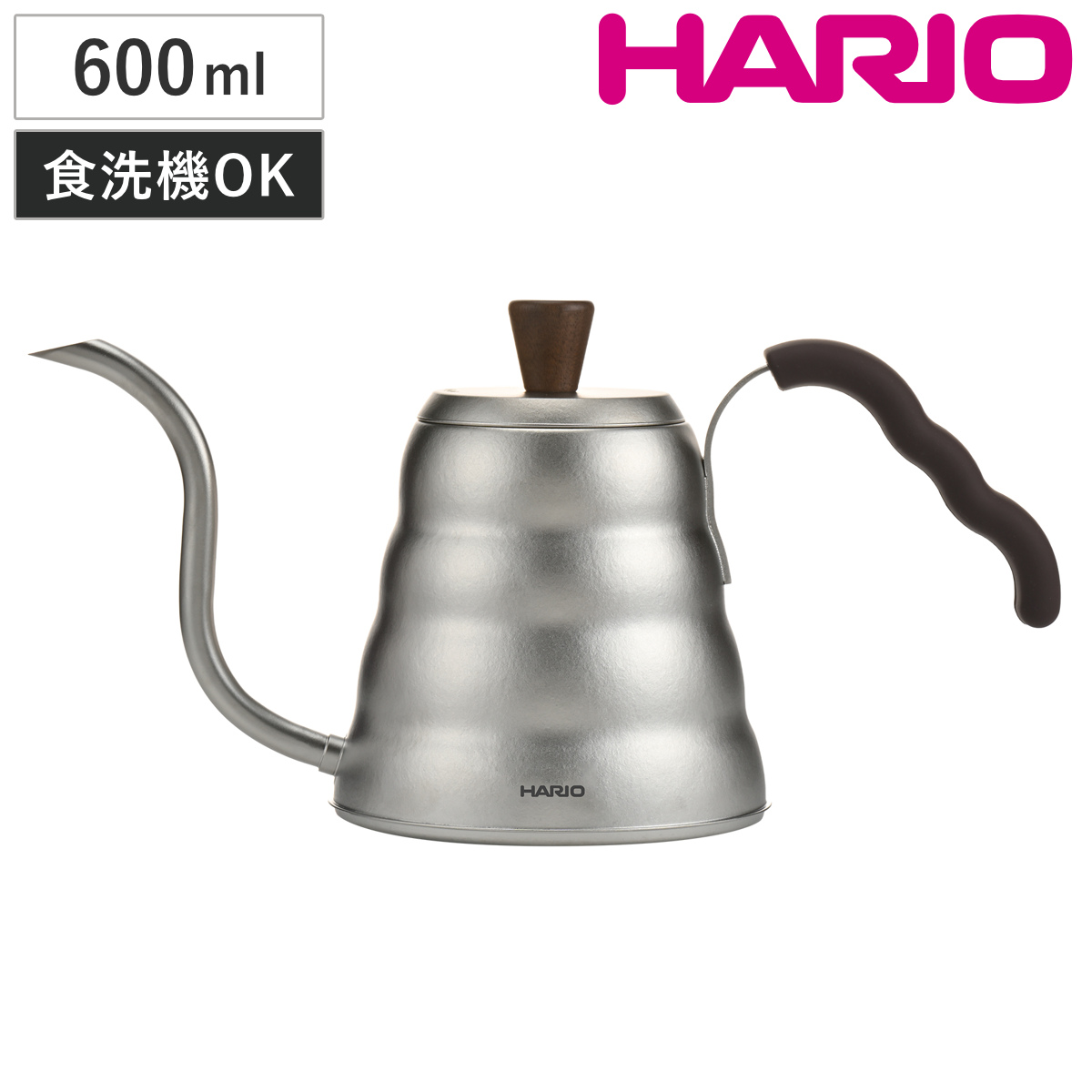 HARIO ハリオ V60 ドリップケトル ヴォーノ・チタン （ 900ml ガス火専用 食洗機対応 コーヒー ドリップポット チタン おしゃれ シンプル 軽い アウトドア ）