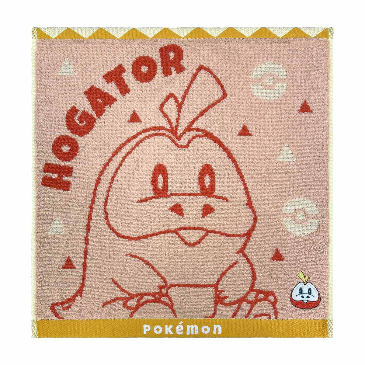 タオル ポケモン ハンドタオル 34×35cm ( ポケットミンスター 手拭きタオル 綿100 ホゲータ ニャオハ クワッス ソウブレイズ×グレンアルマ リザードン POKEMON キャラクター タオルハンカチ 34×35 アップリケ 刺繍 たおる ) 【クワッス】 クワッス