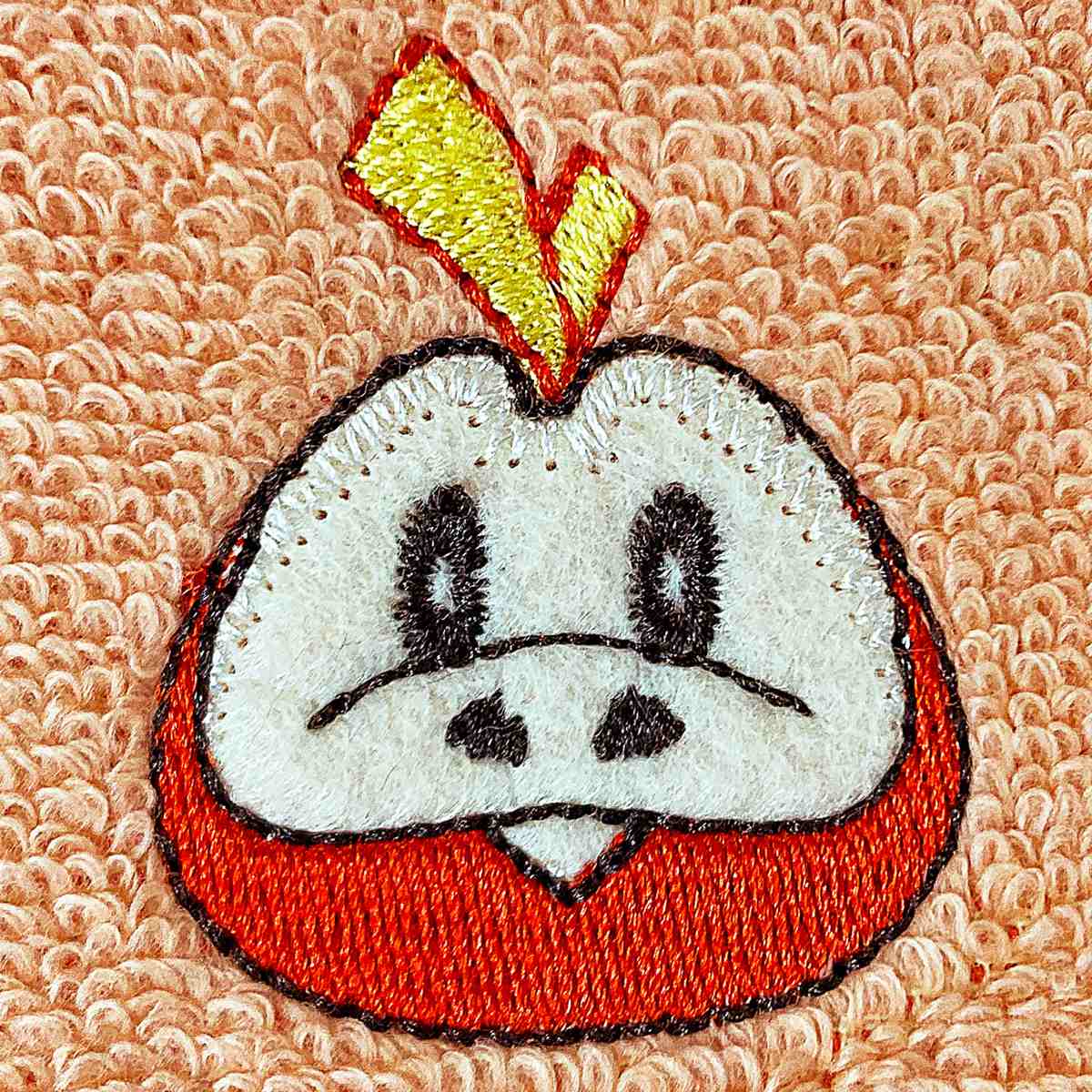 タオル ポケモン ハンドタオル 34×35cm ( ポケットミンスター 手拭きタオル 綿100 ホゲータ ニャオハ クワッス ソウブレイズ×グレンアルマ リザードン POKEMON キャラクター タオルハンカチ 34×35 アップリケ 刺繍 たおる ) 【クワッス】 クワッス