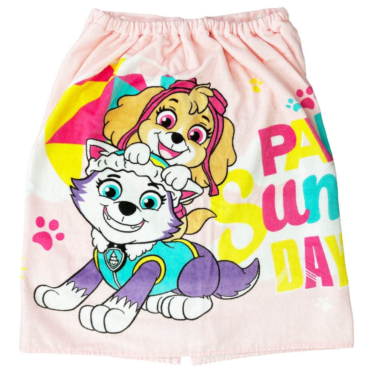 巻きタオル マキタオル キャラクター 60×115cm ( タオル プール ラップタオル キッズ 綿100 M 60cm プリンセス ミニーマウス トーマス パウパトロール ポケモン パーモット ピカチュウ 海水浴 ビーチ プール用タオル ) 【トーマス】 トーマス