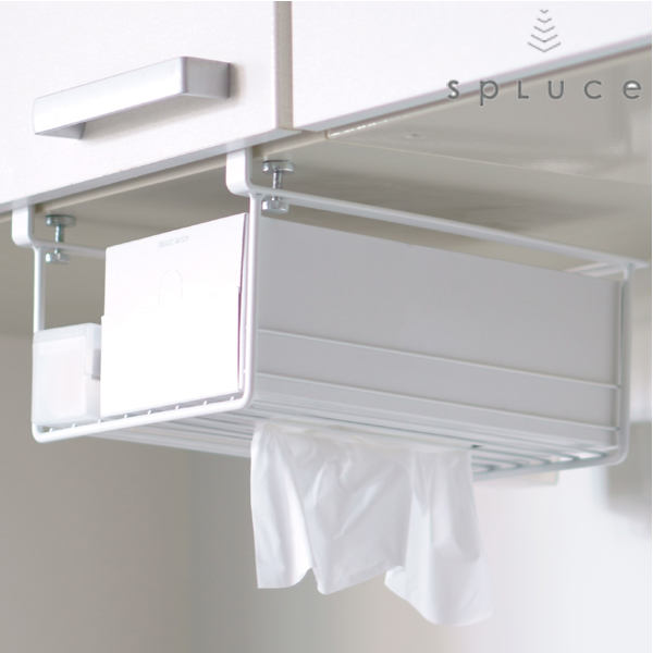 Dショッピング 戸棚下収納 Spluce 吊棚ラック ラップホルダー キッチン 収納 吊り戸棚収納 キッチン収納 吊下げラック 吊り戸棚下ラック 吊戸棚収納 収納ラック 吊り下げ式 キッチン用品 キッチンラック カテゴリ キッチン収納 食品棚の販売できる商品