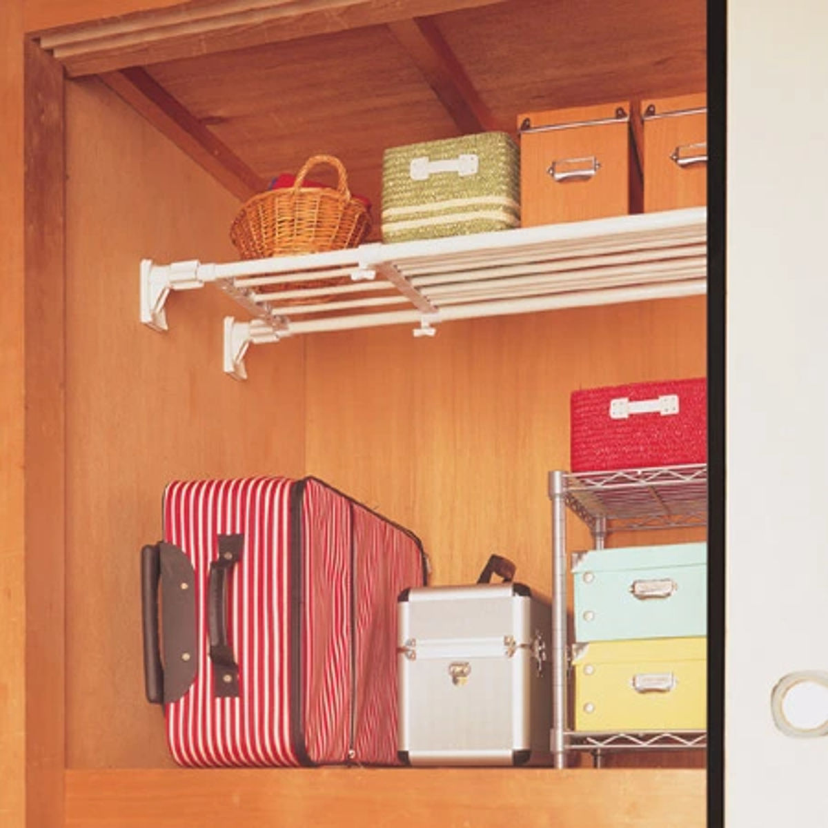 つっぱり棚 スーパーワイド棚 大 取付幅118~190cm 2個セット ( 突っ張り棚 強力 つっぱり 幅広 ワイド 突ぱり 突っ張り式収納 伸縮棚 ラック 棚 収納 特大 )