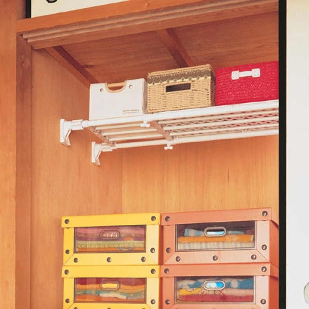 つっぱり棚 スーパーワイドメッシュ棚 大 取付幅118~190cm ( 突っ張り棚 強力 つっぱり 幅広 ワイド メッシュ 突ぱり 突っ張り式収納 伸縮棚 ラック 棚 収納 特大 )