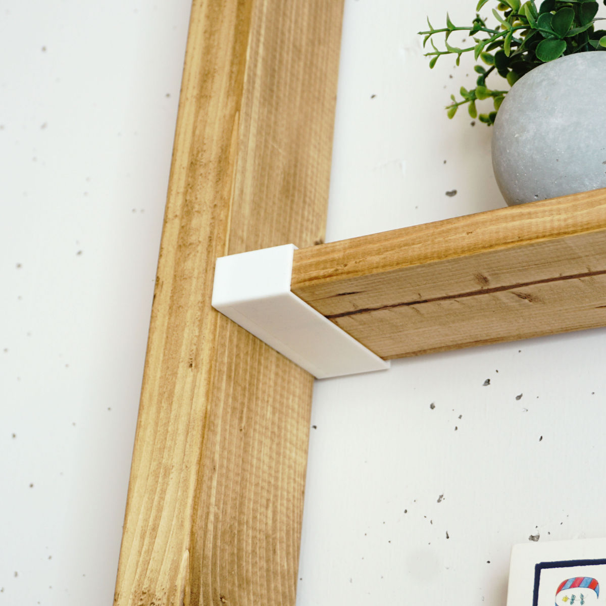 棚受 突っ張り 5セット LABRICO ラブリコ DIY パーツ 1×4材 棚 ラック ( セット 部品 突っ張り つっぱり 壁 収納 壁面収納 賃貸 簡単取付 シェルフ 壁面 パーテーション ウォールシェルフ ウォールラック 見せる収納 おしゃれ ) 【ヴィンテージグリーン】 ヴィンテージグリーン