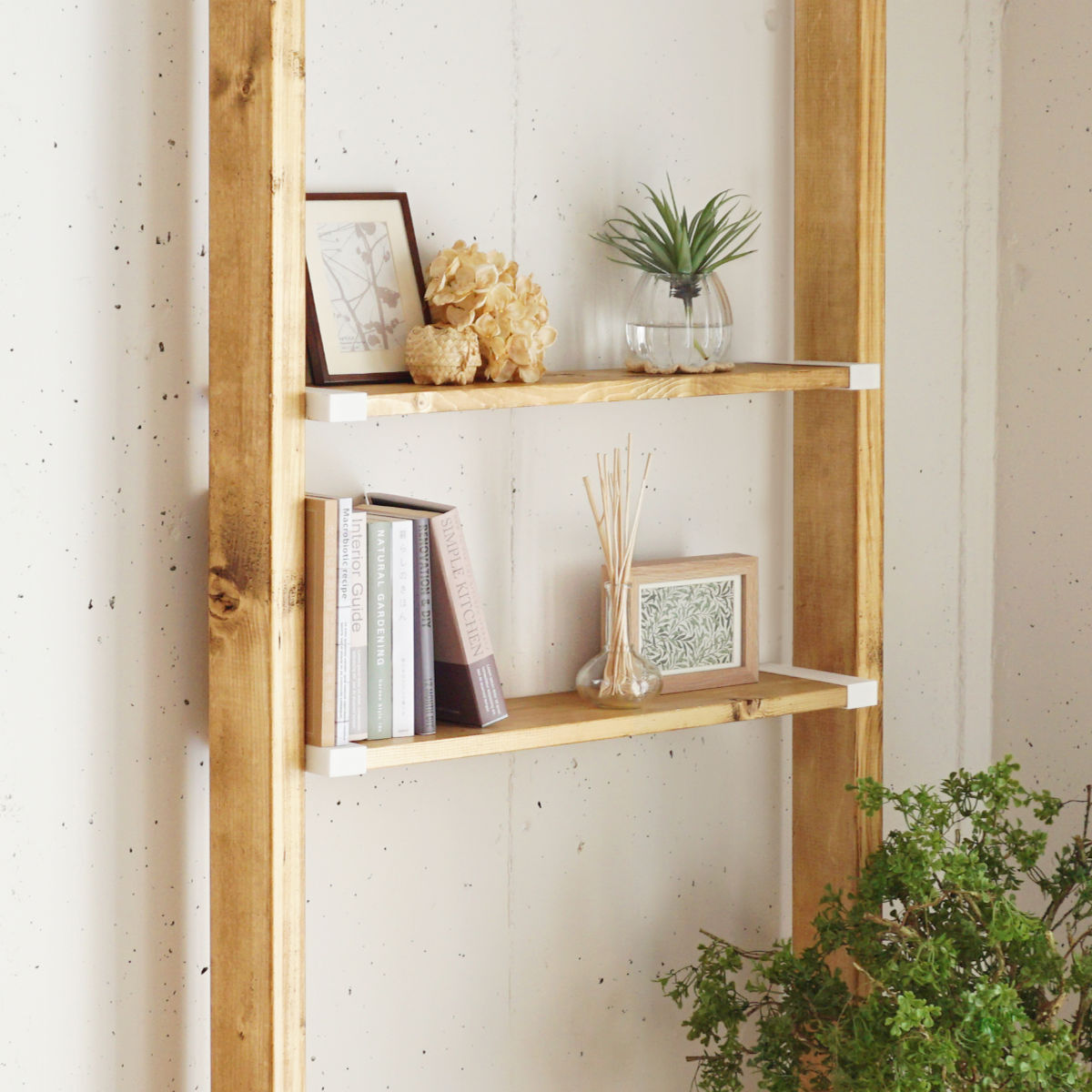 棚受 突っ張り 5セット LABRICO ラブリコ DIY パーツ 1×4材 棚 ラック ( セット 部品 突っ張り つっぱり 壁 収納 壁面収納 賃貸 簡単取付 シェルフ 壁面 パーテーション ウォールシェルフ ウォールラック 見せる収納 おしゃれ ) 【ヴィンテージグリーン】 ヴィンテージグリーン