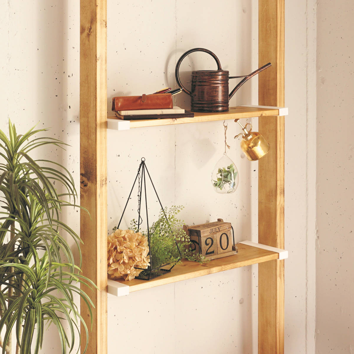 棚受 突っ張り 5セット LABRICO ラブリコ DIY パーツ 1×8材 棚 ラック ( セット 部品 突っ張り つっぱり 壁 収納 壁面収納 賃貸 簡単取付 シェルフ 壁面 パーテーション ウォールシェルフ ウォールラック 見せる収納 おしゃれ ) 【ブロンズ】 ブロンズ