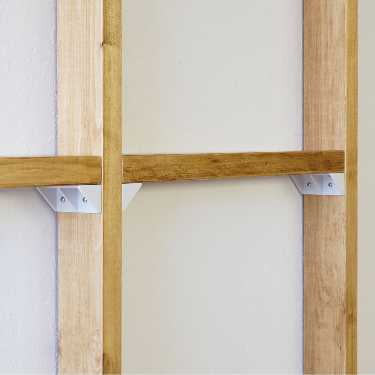 棚受 後付け シェルフサポート 5セット LABRICO ラブリコ DIY パーツ 棚 ラック ( セット 部品 突っ張り つっぱり 壁 収納 壁面収納 賃貸 簡単取付 シェルフ 壁面 パーテーション ウォールシェルフ ウォールラック 見せる収納 ) 【ブロンズ】 ブロンズ