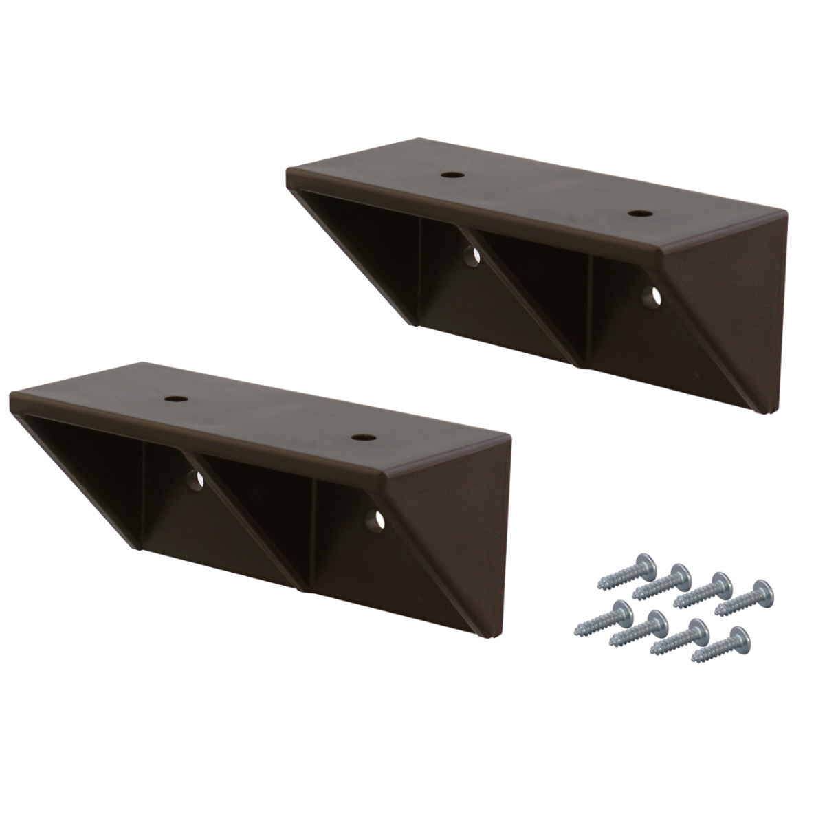 棚受 後付け シェルフサポート 5セット LABRICO ラブリコ DIY パーツ 棚 ラック ( セット 部品 突っ張り つっぱり 壁 収納 壁面収納 賃貸 簡単取付 シェルフ 壁面 パーテーション ウォールシェルフ ウォールラック 見せる収納 ) 【ブロンズ】 ブロンズ