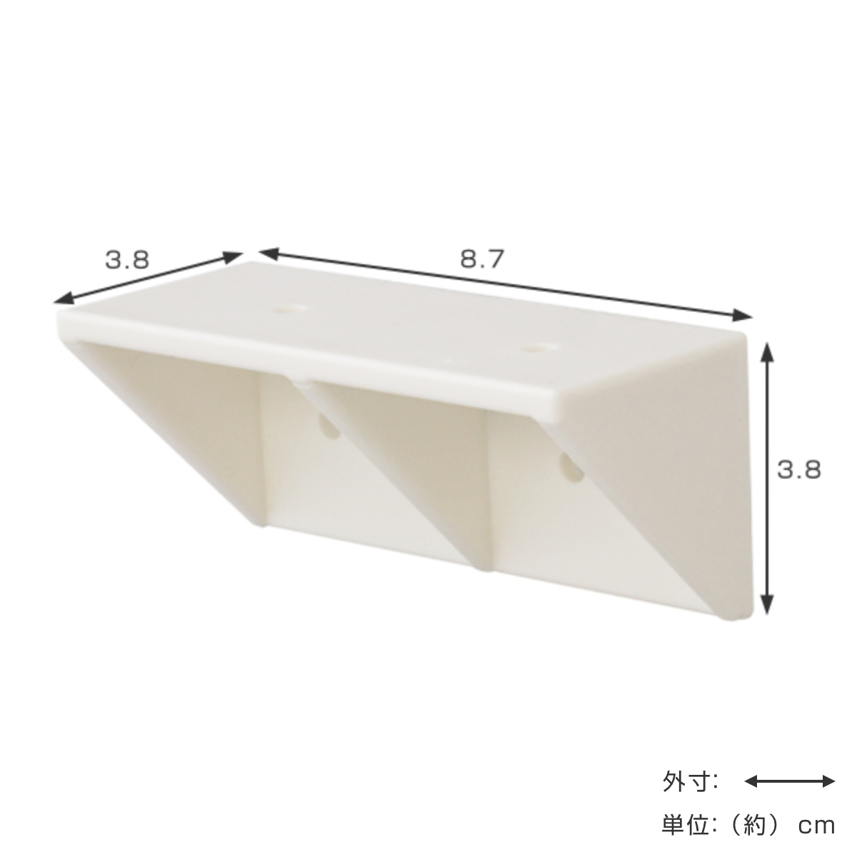 棚受 後付け シェルフサポート 5セット LABRICO ラブリコ DIY パーツ 棚 ラック ( セット 部品 突っ張り つっぱり 壁 収納 壁面収納 賃貸 簡単取付 シェルフ 壁面 パーテーション ウォールシェルフ ウォールラック 見せる収納 ) 【ブロンズ】 ブロンズ