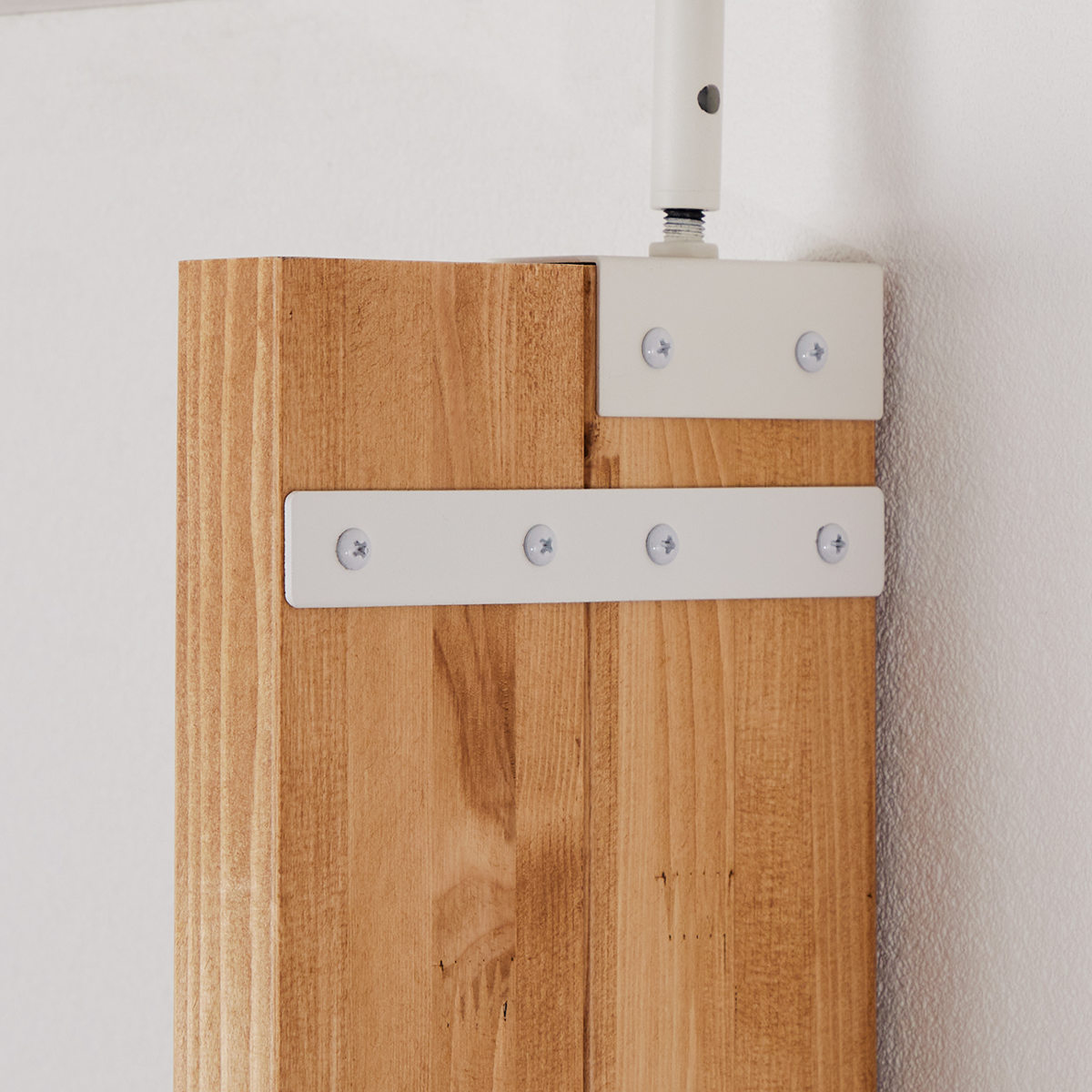 連結パーツ 同色5枚入り 横2本用 LABRICO ラブリコ アイアン ( セット パーツ 部品 連結 DIY 1×4 2×4 突っ張り 収納 つっぱり 壁面収納 壁 間仕切り 賃貸 パーテーション ウォールシェルフ ウォールラック 見せる収納 おしゃれ ) 【ホワイト】 ホワイト