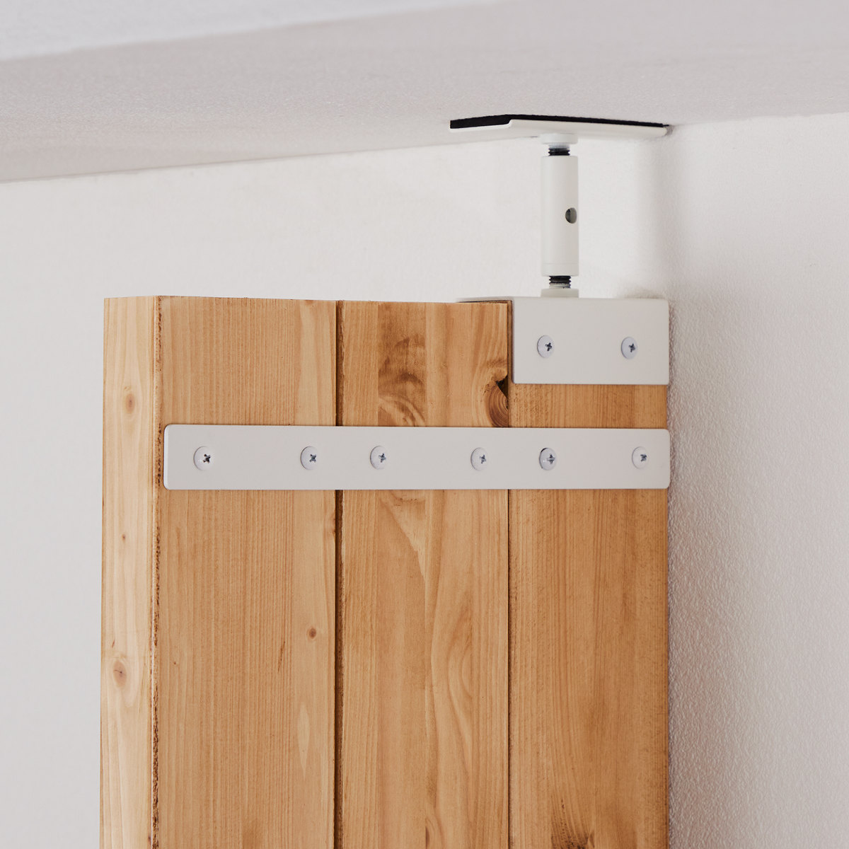 連結パーツ 横3本用 LABRICO ラブリコ アイアン ( パーツ 部品 連結 DIY 1×4 2×4 突っ張り 収納 つっぱり 壁面収納 壁 間仕切り 賃貸 簡単取付 奥行拡張 パーテーション ウォールシェルフ ウォールラック 見せる収納 おしゃれ ) 【ホワイト】 ホワイト